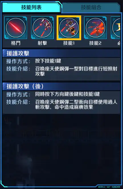 高達斯洛尼三型 技能1