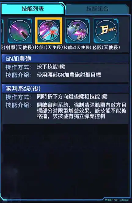 熾天使高達 GNHW/B 技能1 (天使長)