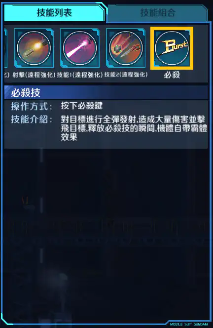 高達艾多利亞F型(全武裝) 必殺 (遠程強化)