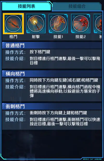 高達亞斯塔錄原型 格鬥