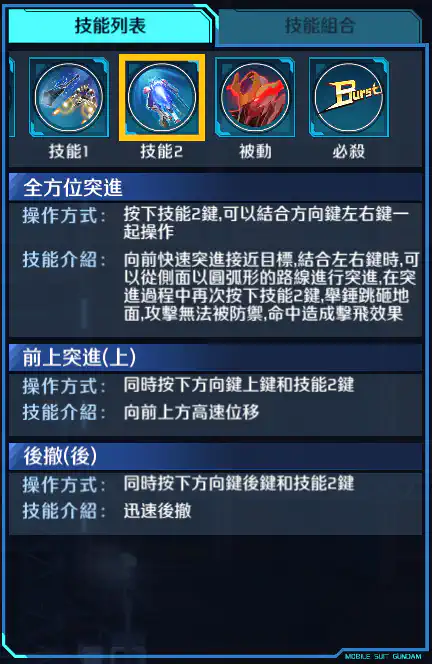 高達巴巴托斯(天狼型) 技能2