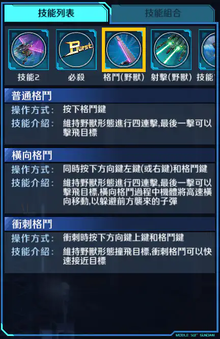 大地高達 格鬥 (野獸)