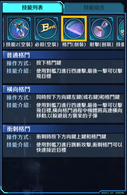 衝擊高達 格鬥 (劍裝)