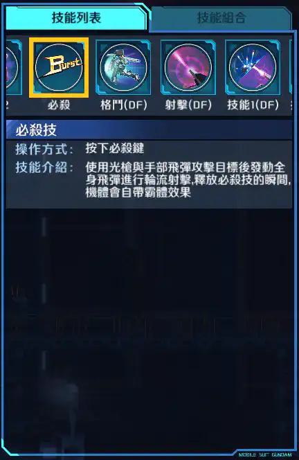 全裝甲型高達(雷霆戰線版) 必殺