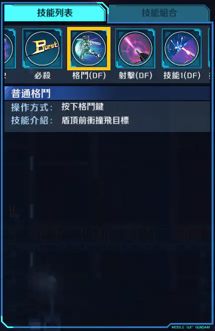 全裝甲型高達(雷霆戰線版) 格鬥 (DF)