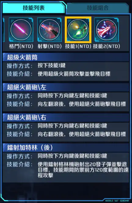 獨角獸高達 技能1 (NTD)