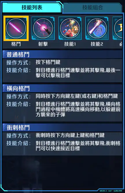 敍述高達 C裝備 格鬥