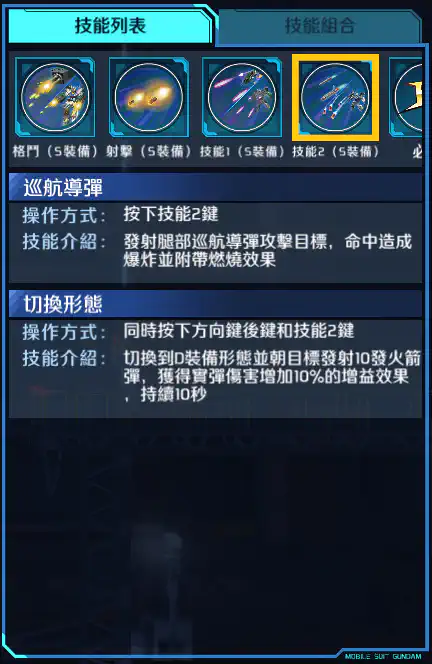 高達F90 技能2 (S裝備)