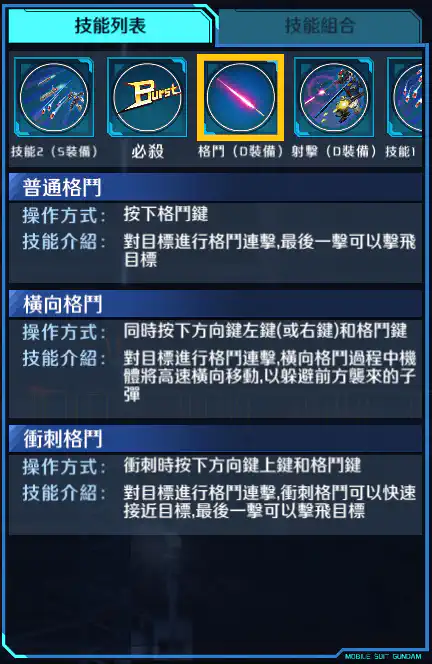 高達F90 格鬥 (D裝備)